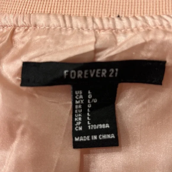 ✨Forever 21 Floral Embroidery Bomber Jacket - Picture 13 of 17